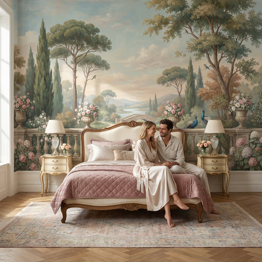 Klasik Peyzaj Poster Duvar Kağıdı Pastel Doğa Manzaralı Salon