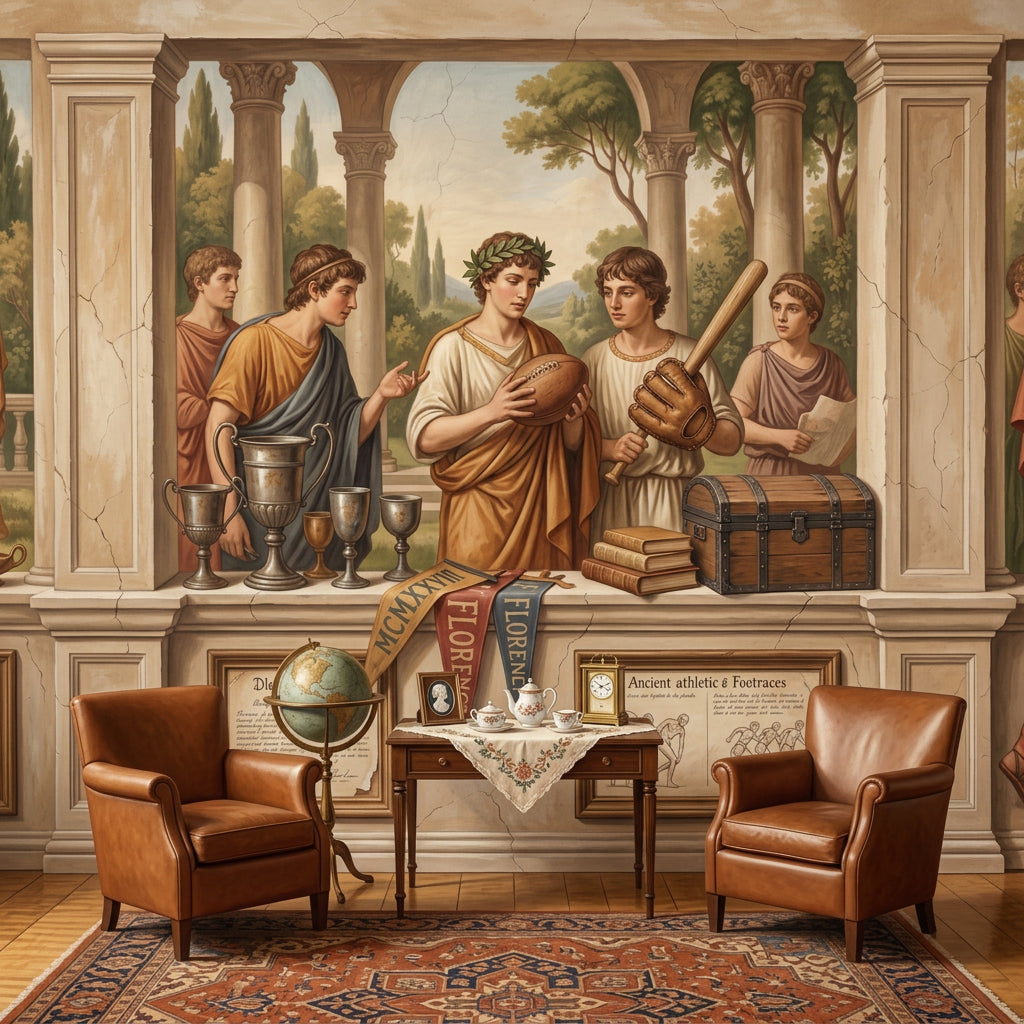 Antik Roma Figürlü Poster Duvar Kağıdı Klasik Salon Dekoru