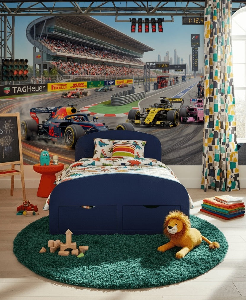 Formula 1 Yarış Pisti Poster Duvar Kağıdı Spor Temalı