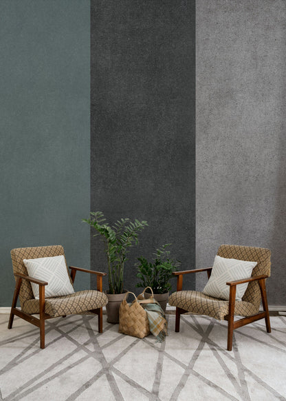 Dikey Çizgili Poster Duvar Kağıdı Gri Modern Salon Duvarı