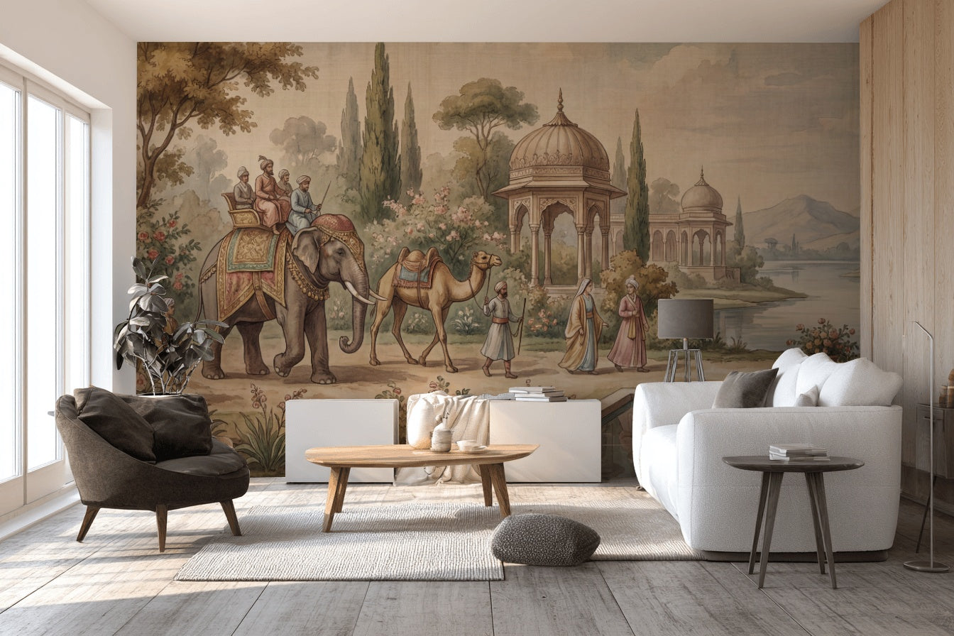 Saray Bahçesi Poster Duvar Kağıdı Kubbeli Manzara Salon