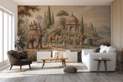 Saray Bahçesi Poster Duvar Kağıdı Kubbeli Manzara Salon