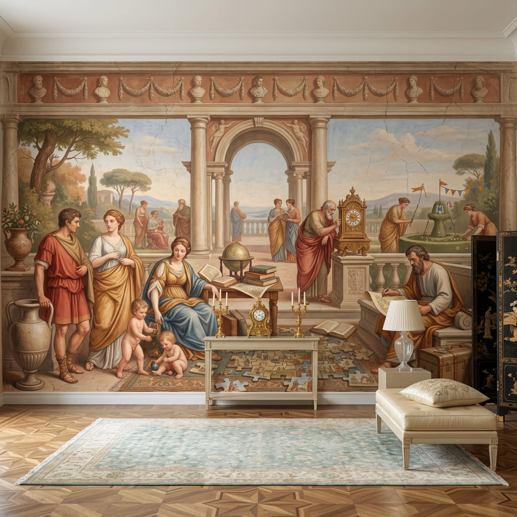 Antik Roma Sahnesi Poster Duvar Kağıdı Klasik Salon