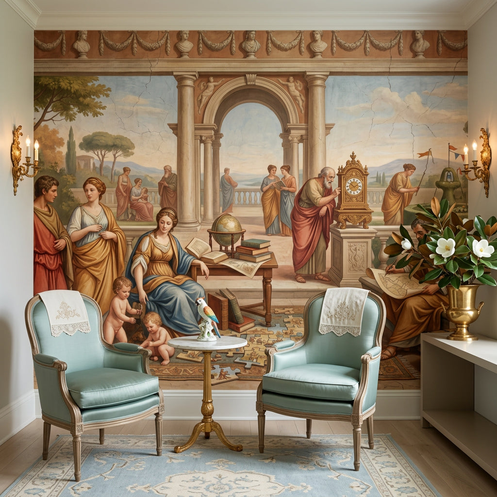 Antik Roma Sahnesi Poster Duvar Kağıdı Klasik Salon