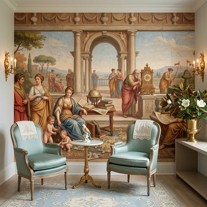 Antik Roma Sahnesi Poster Duvar Kağıdı Klasik Salon