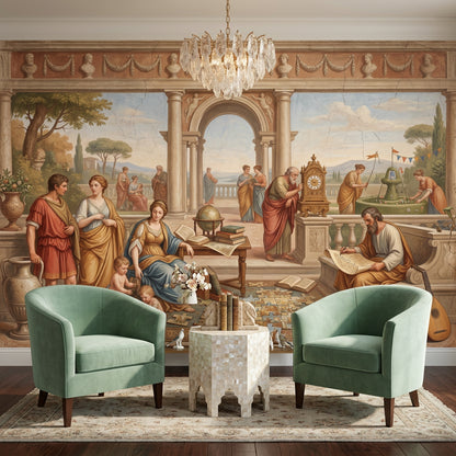 Antik Roma Sahnesi Poster Duvar Kağıdı Klasik Salon