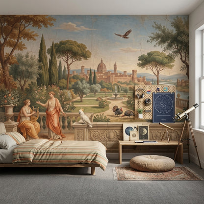 Klasik İtalyan Manzaralı Poster Duvar Kağıdı Salon Duvar Dekoru