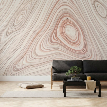Mermer Desenli Poster Duvar Kağıdı Bej Pudra Modern Salon