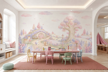 Pastel Orman Masalı Poster Duvar Kağıdı Çocuk Odası